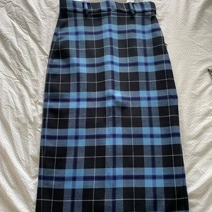 Zara Plaid Midi skirt